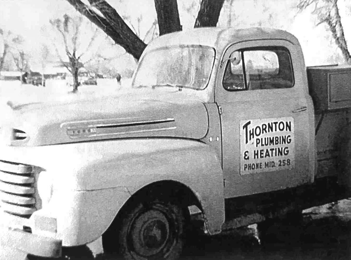 Thornton Plumbing and Heating's First Truck